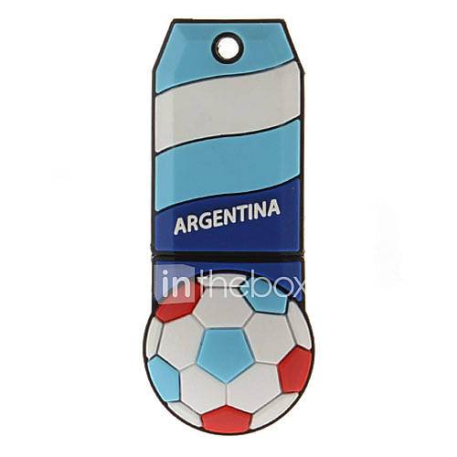 Argentina Ball Shaped Plastic USB Stick 32G