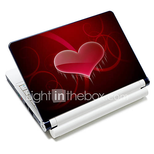 Heart Shaped Pattern Laptop Protective Skin Sticker For 10/15 Laptop 18636(15 suitable for below 15)