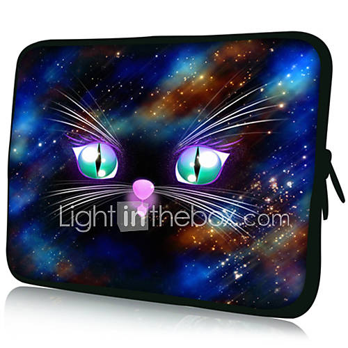 Cat EyesPattern Nylon Material Waterproof Sleeve Case for 11/13/15 LaptopTablet