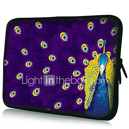 Peacock Pattern Pattern Waterproof Sleeve Case For 7/10/11/13/15 LaptopTablet