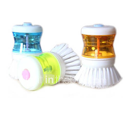 Dish Washing Pressure Liquid Soap Scrubby Brush (Random Color)