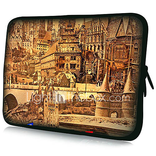 Castle Pattern Pattern Waterproof Sleeve Case For 7/10/11/13/15 LaptopTablet