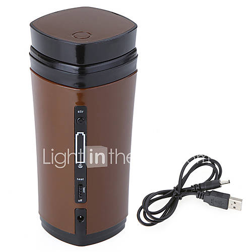 Portable USB Warmer Stirring 130ml Coffee Mug Cup (Random Color)