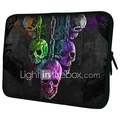 Terror of The SkeletonPattern Nylon Material Waterproof Sleeve Case for 11/13/15 LaptopTablet