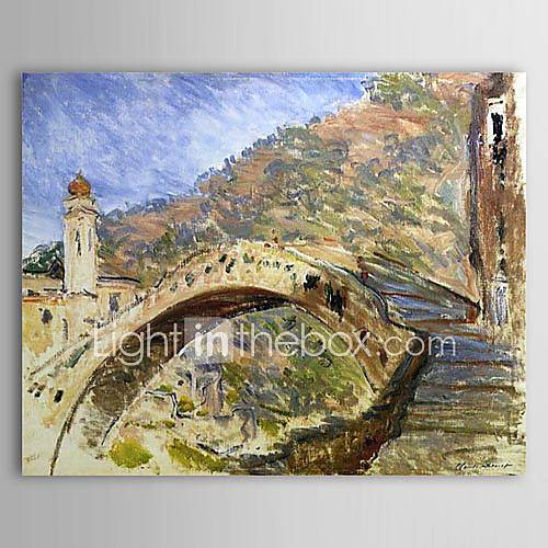 Famous Oil Painting Bridge at Dolceacqua by Claude Monet