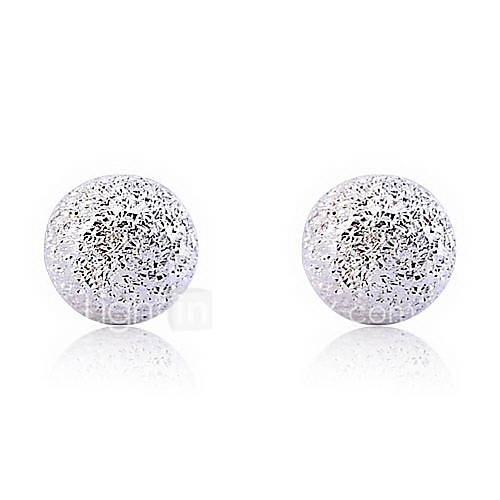 Silver Grind Arenaceous Stud Earrings