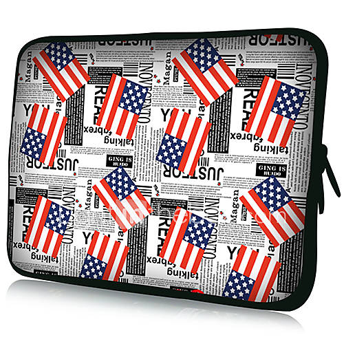 American Flag Pattern Pattern Waterproof Sleeve Case For 7/10/11/13/15 LaptopTablet