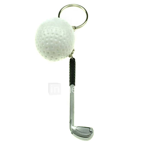 Cartoon Golf Clubs and Balls Shaped Keychain(2 Piece Set)