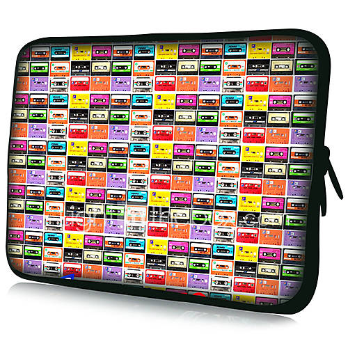 Magnetic Tape Pattern Pattern Waterproof Sleeve Case For 7/10/11/13/15 LaptopTablet