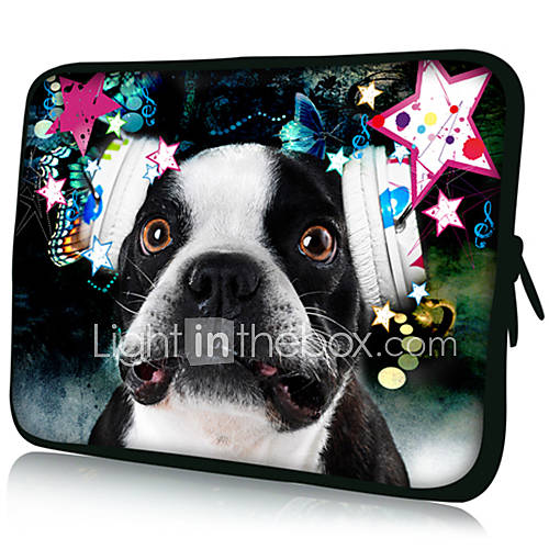 Lovely DogPattern Nylon Material Waterproof Sleeve Case for 11/13/15 LaptopTablet