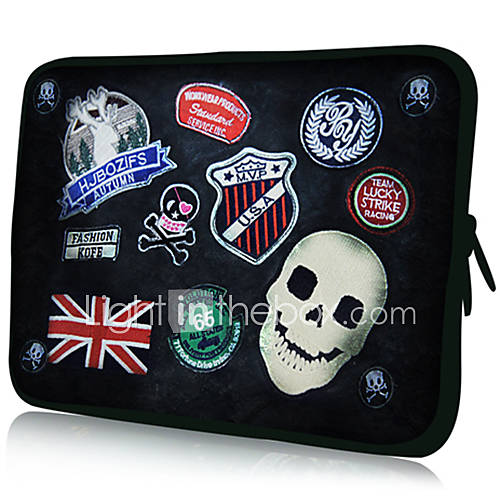 Lots of BadgesPattern Nylon Material Waterproof Sleeve Case for 11/13/15 LaptopTablet