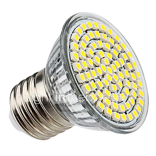 E27 3.5W 80x5050SMD 300LM 6000 6500K Natural White Light LED Spot Bulb (220 240)