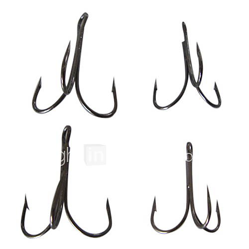 Carbon Steel Treble Hook 26pcs 4/0 Size Hook