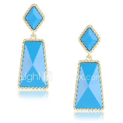 Lovely Alloy 18K Gold Plated Drop Earrings More Color Available