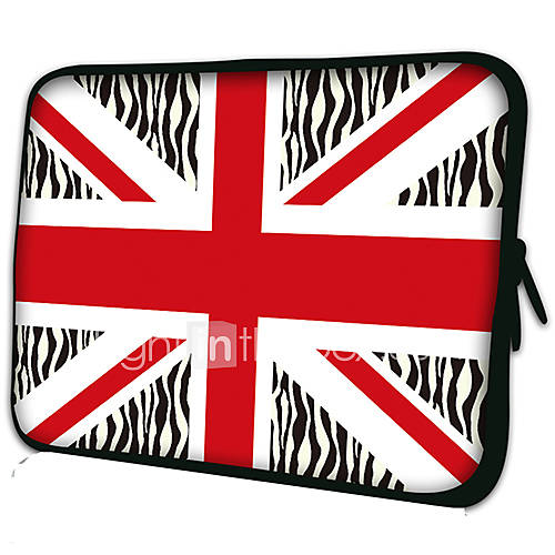 Red National FlagPattern Nylon Material Waterproof Sleeve Case for 11/13/15 LaptopTablet