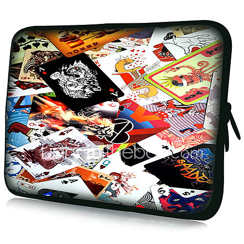 Poker Pattern Pattern Waterproof Sleeve Case For 7/10/11/13/15 LaptopTablet