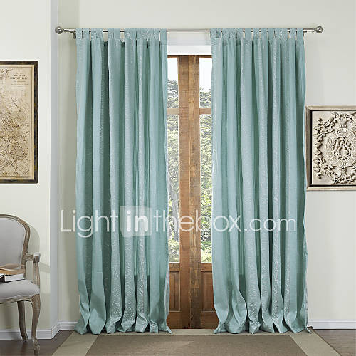 (One Pair) Contemporary Jacquard Energy Saving Curtain