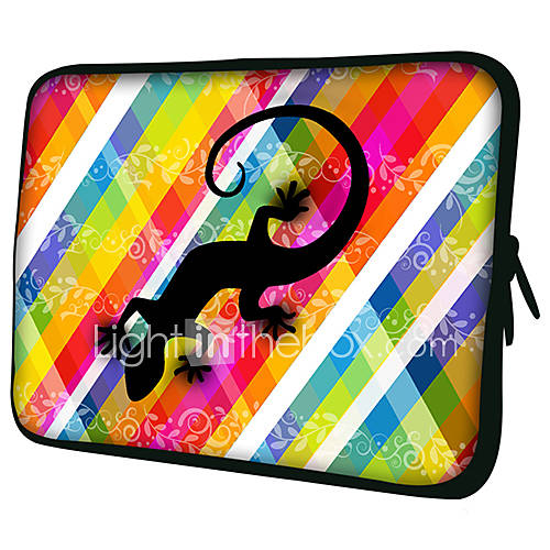 Black LizardPattern Nylon Material Waterproof Sleeve Case for 11/13/15 LaptopTablet