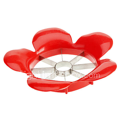 Flower Shaped Fruit Apple Vertical Cutter Slicer (Random Color)