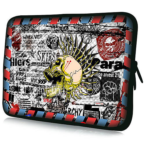 Skull Pattern Pattern Waterproof Sleeve Case For 7/10/11/13/15 LaptopTablet