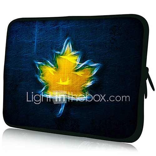 A Maple LeafPattern Nylon Material Waterproof Sleeve Case for 11/13/15 LaptopTablet