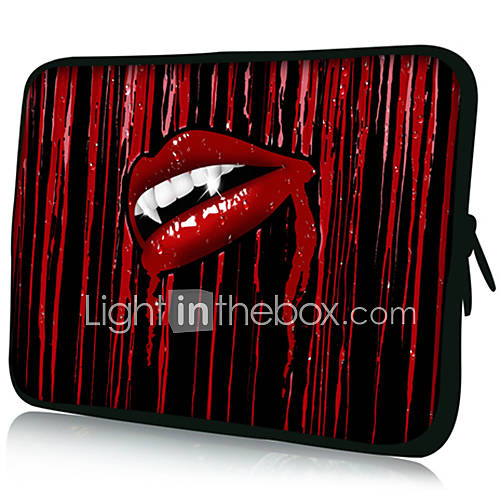 Vampire MouthPattern Nylon Material Waterproof Sleeve Case for 11/13/15 LaptopTablet