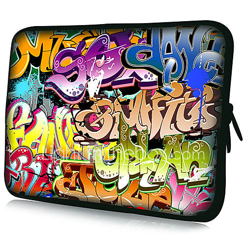 Cartoon Fonts Pattern Pattern Waterproof Sleeve Case For 7/10/11/13/15 LaptopTablet