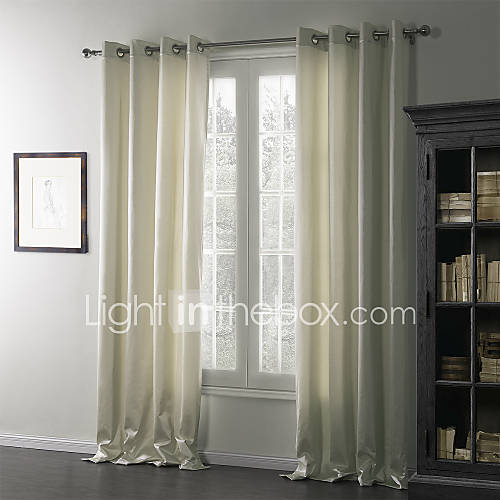 (One Pair) Contemporary Quiet Eco friendly Curtain