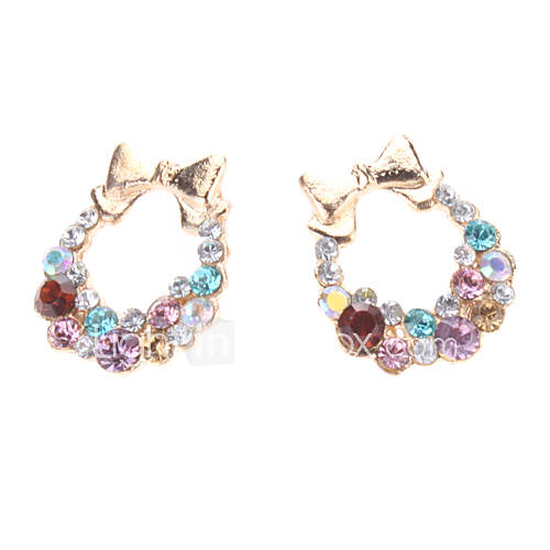 Colorful Butterfly Diamond Earrings