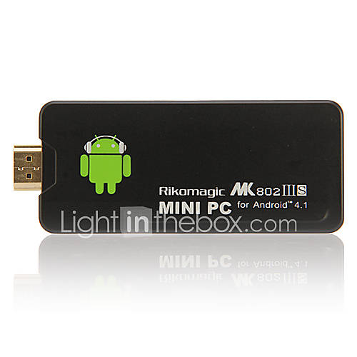 MK802 IIIS Android 4.1.1 Google TV Player w/Wi Fi/1GB RAM /8GB ROM/HDMI