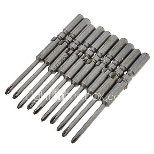 ∮5 45# Steel Durable Insert Bits Power Bits (Silver)