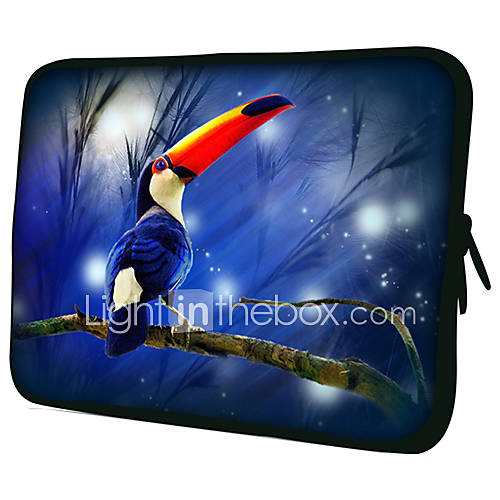 Standing BirdPattern Nylon Material Waterproof Sleeve Case for 11/13/15 LaptopTablet