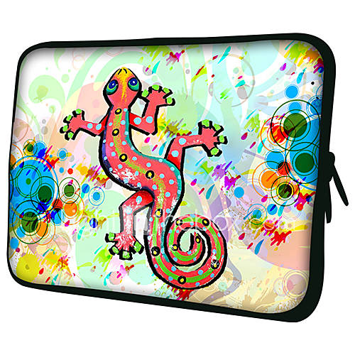 Cartoon LizardPattern Nylon Material Waterproof Sleeve Case for 11/13/15 LaptopTablet