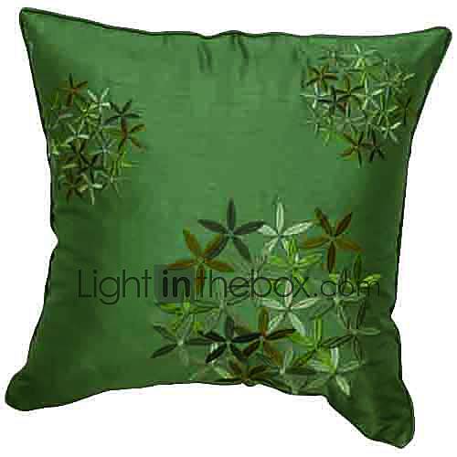 Country Style Floral Polyester Decorative Pillow Cover