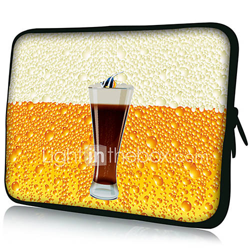 A Cup of DrinkPattern Nylon Material Waterproof Sleeve Case for 11/13/15 LaptopTablet