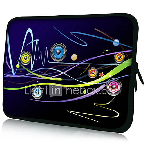 Music LinePattern Nylon Material Waterproof Sleeve Case for 11/13/15 LaptopTablet