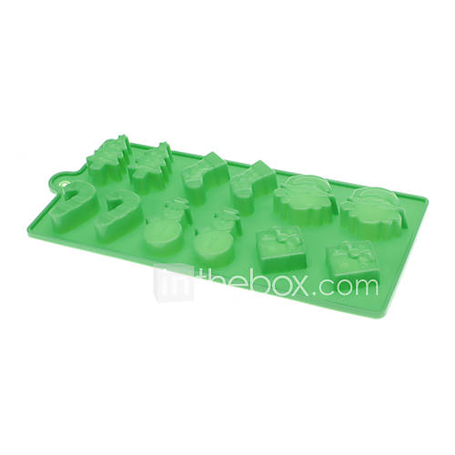 DIY Baking Christmas Theme Biscuit Chocolate Mold