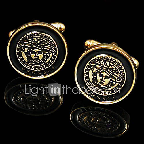 Mask Design Round Cufflinks