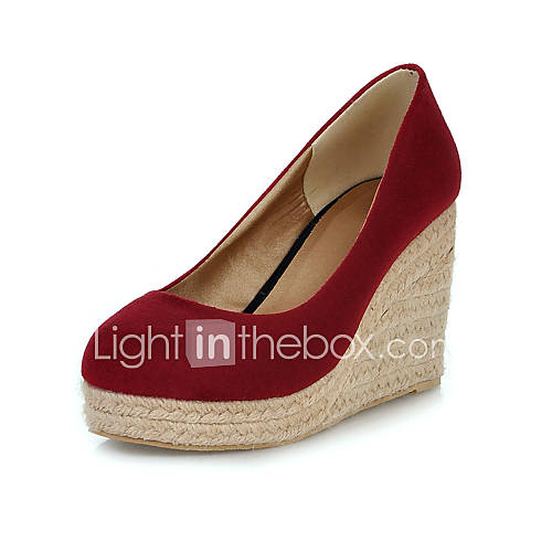 Compact Suede Wedge Heel Pumps Casual Shoes(More Colors)