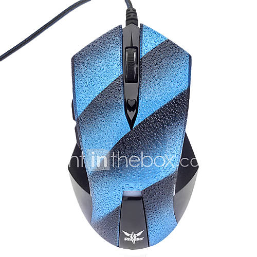 6D PlugPlay Phoebo AM 868 Four DPI Shift Game Class Optical Mouse(Blue)