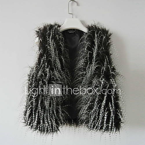 Stylish Collarless Faux Fur Casual/Party Vest(More Colors)