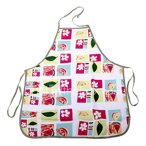 Flower Pattern Cotton Apron