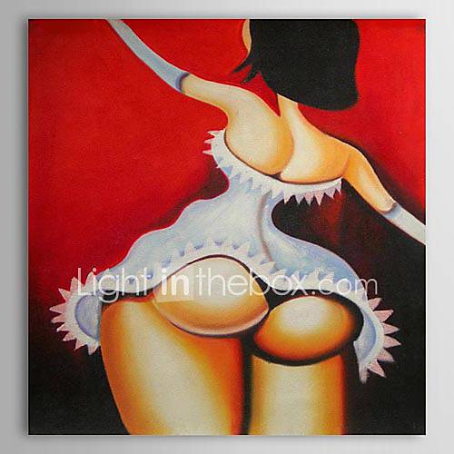 Hand Painted Oil Painting People Nude Maiden with Stretched Frame 1307 PE0264