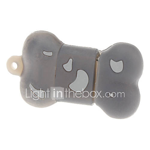 16GB Gray Bowknot Style Dog Bone USB 2.0Flash Drive