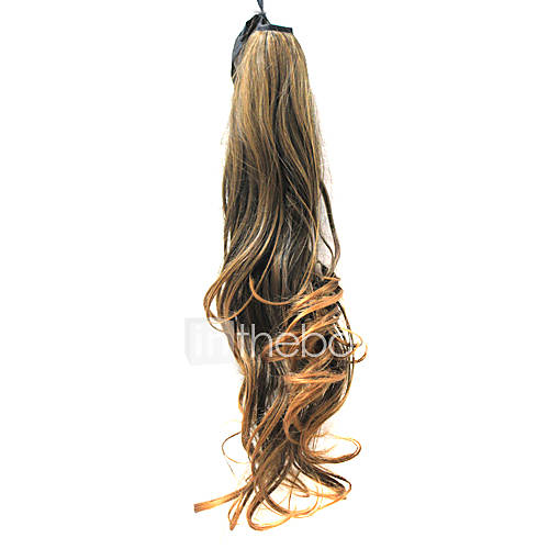 23 Inch synthetic Dark Browns Popular Wave Ponytail Hair Extensions