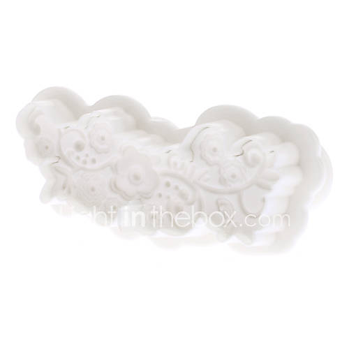 Flower Shaped Cake Cookie Cutter with Plunger (2pcs)