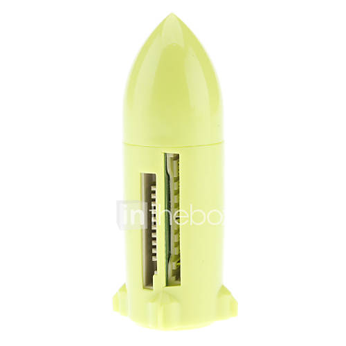 High Speed USB 2.0 Bullet Shaped For TF/M2/SD/MS Card Reader(Green)