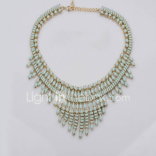 Fashion Alloy with Bead Crystal Necklace