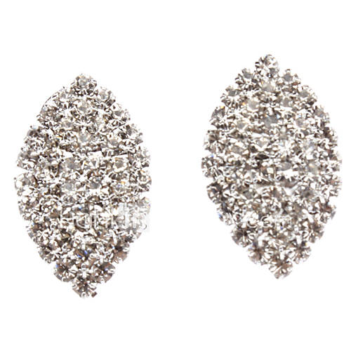 Full Diamond Leaf Earring