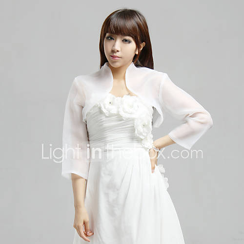 3/4 Sleeve Tulle Evening/Casual Wrap/Jacket (More Colors)